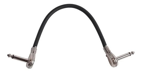 AMS 1ft Low Profile Right Angle Patch Cable (Black)