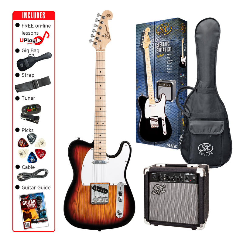 SX Standard Series Electric Guitar Pack (Sunburst)
