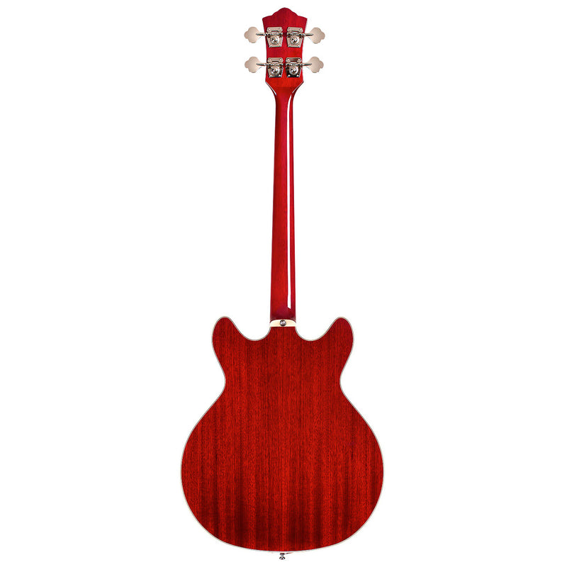 Guild Starfire I Electric Bass (Left Handed, Hollow Body, Short Scale, Cherry Red)