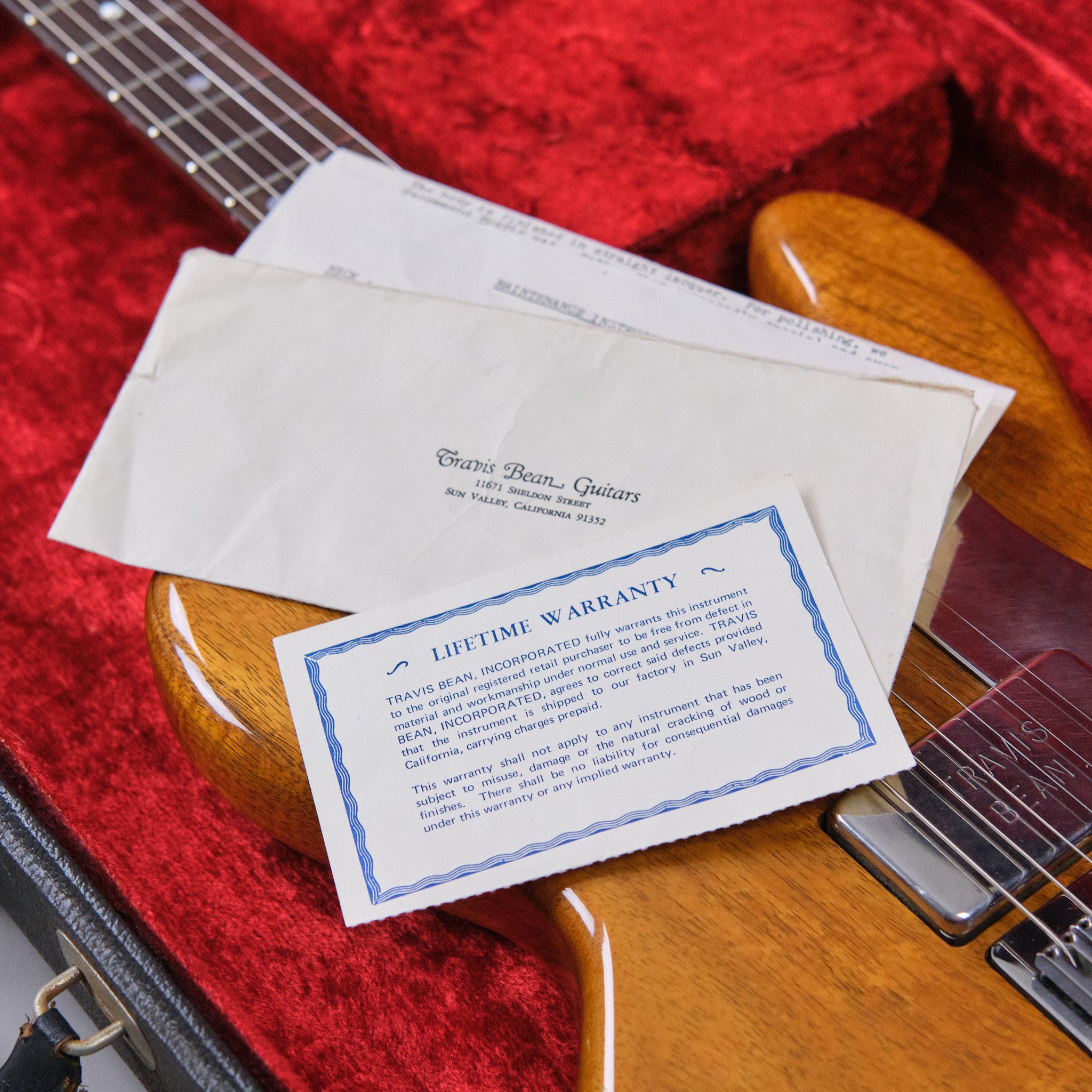 1978 Travis Bean TB1000S (USA, OHSC, Factory Papers)