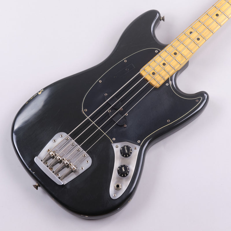 1977 Fender Mustang Bass (Made in USA, Black, Original Case)