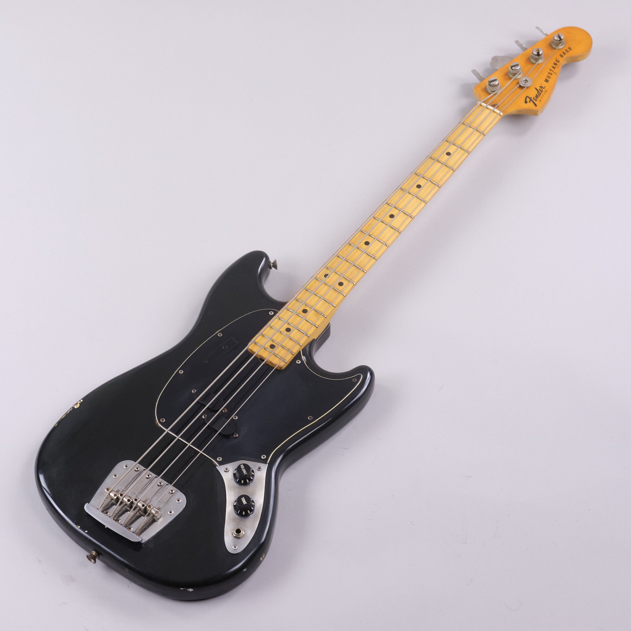 1977 Fender Mustang Bass (Made in USA, Black, Original Case)