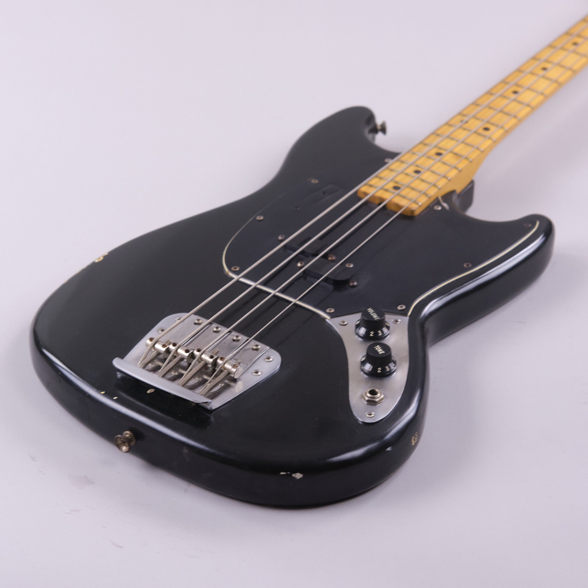 1977 Fender Mustang Bass (Made in USA, Black, Original Case)