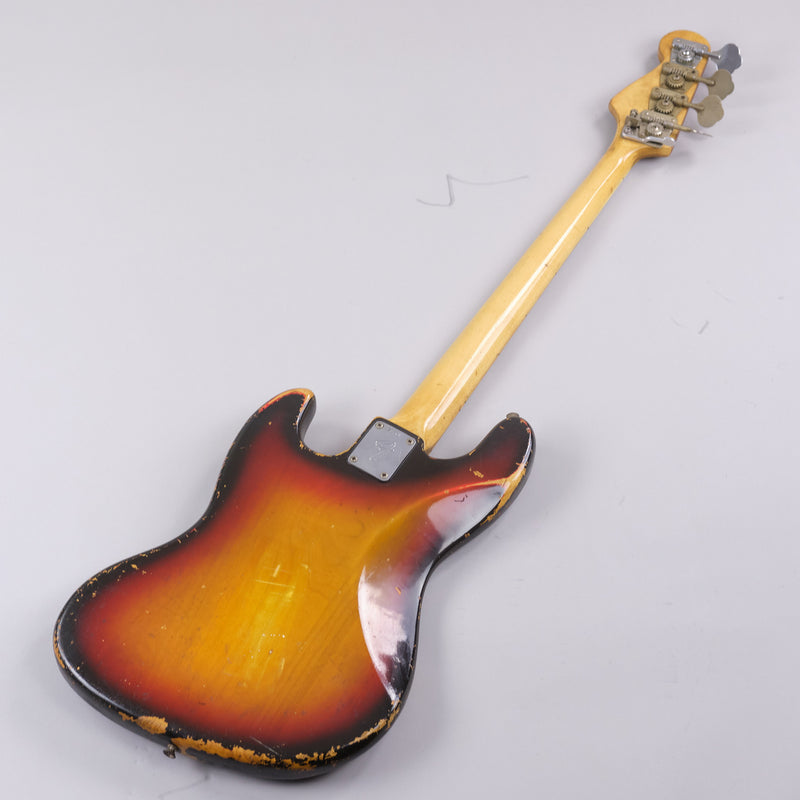 1973 Fender Jazz Bass (Made in USA, Sunburst, Fretless, OHSC)