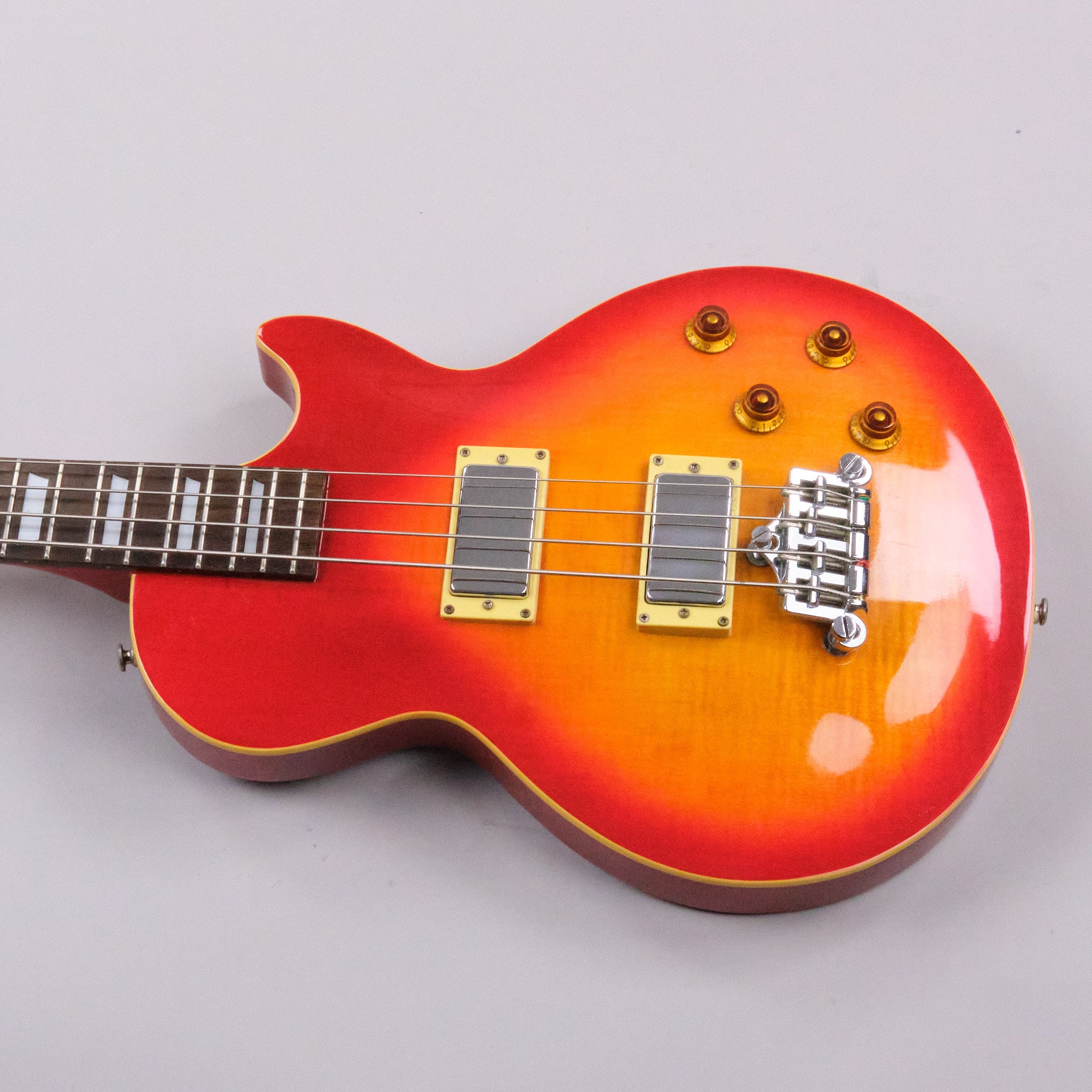 1997 Epiphone Les Paul Deluxe Bass (Made in Korea, Cherry Sunburst)