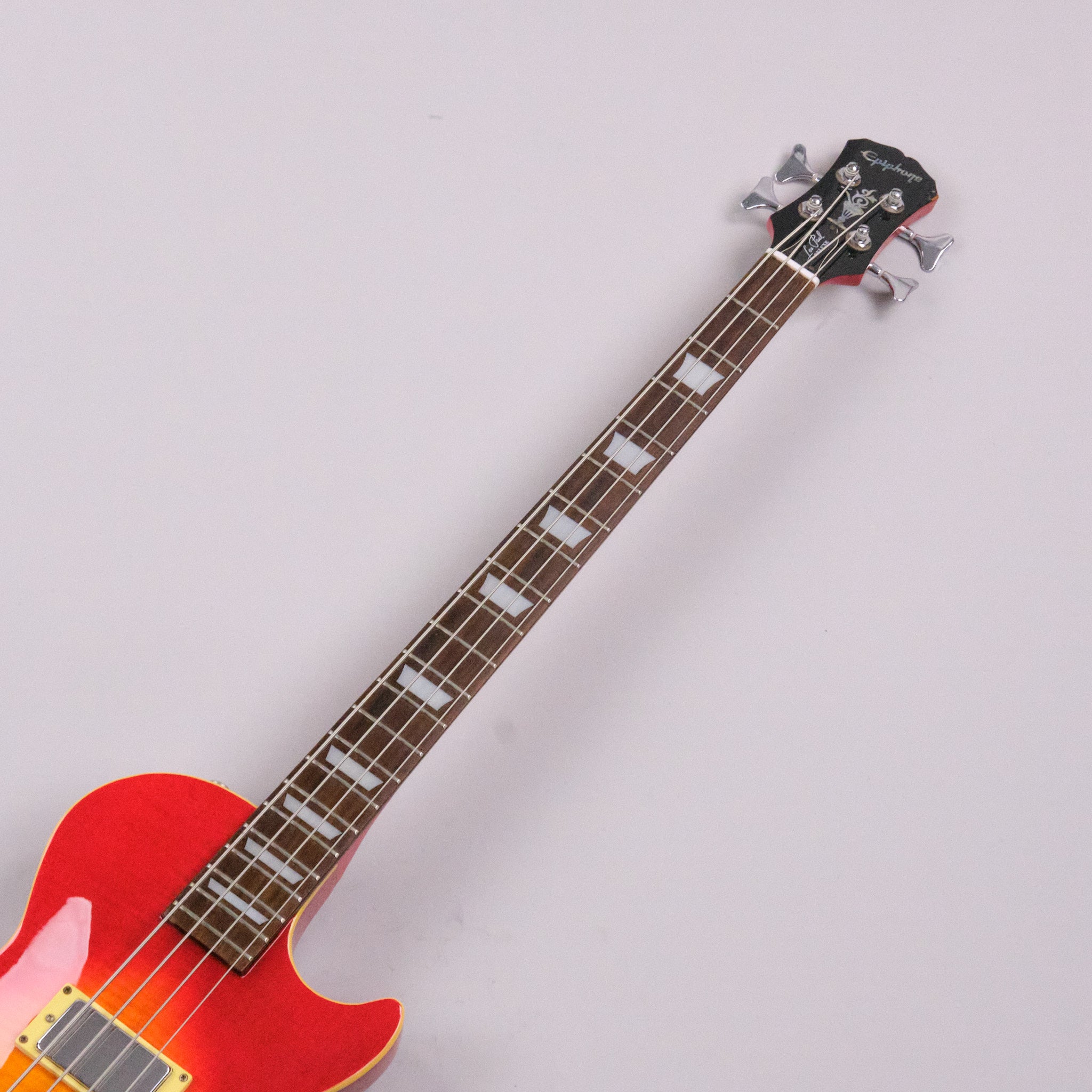 1997 Epiphone Les Paul Deluxe Bass (Made in Korea, Cherry Sunburst)