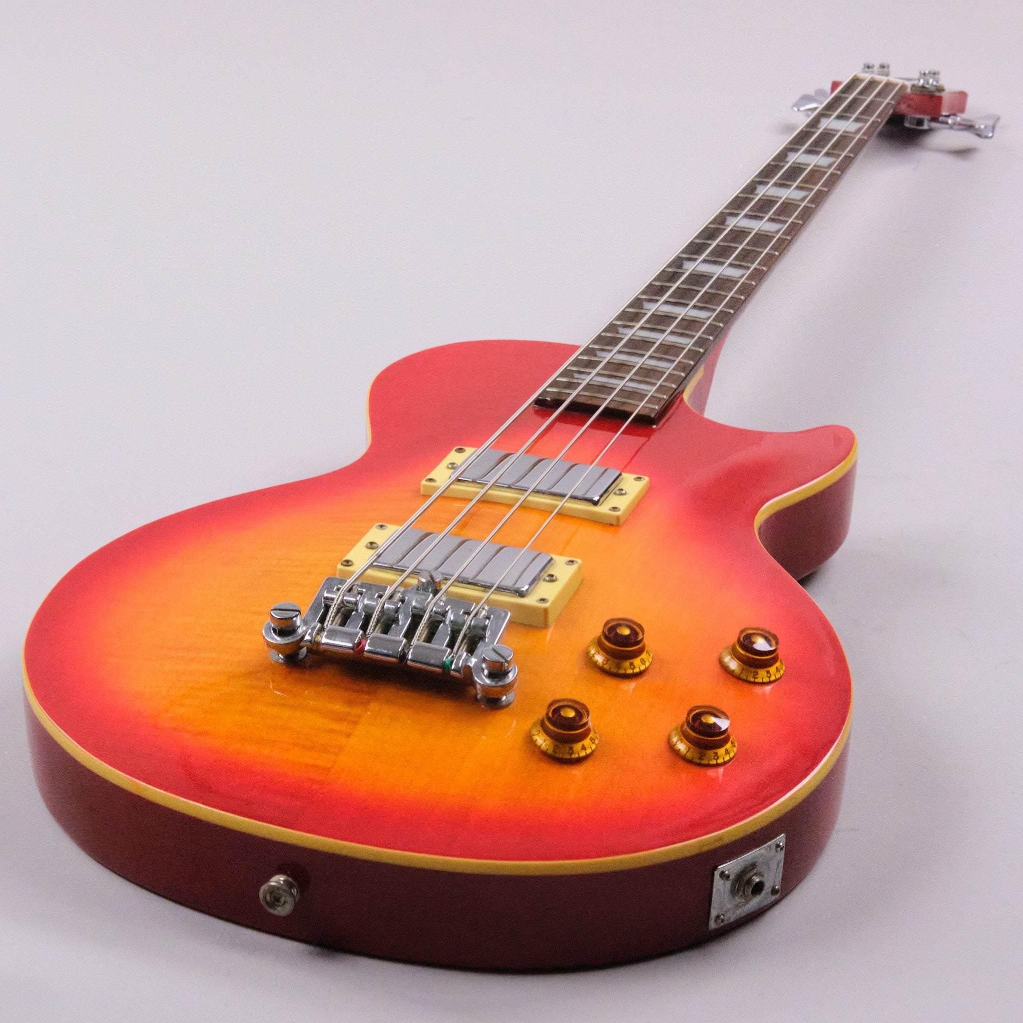 1997 Epiphone Les Paul Deluxe Bass (Made in Korea, Cherry Sunburst) *