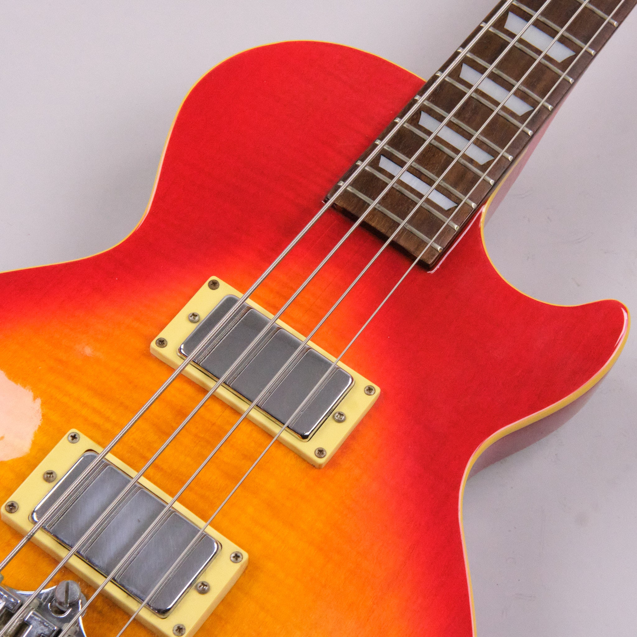 1997 Epiphone Les Paul Deluxe Bass (Made in Korea, Cherry Sunburst)