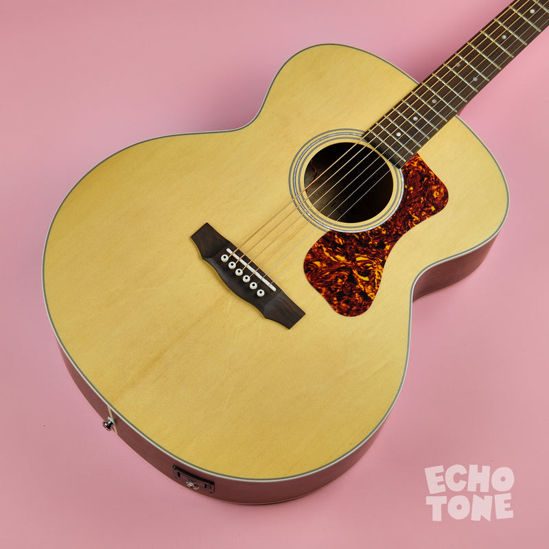 Guild BT-240E Baritone Acoustic Guitar (Natural, Pickup, Deluxe Gig Bag)