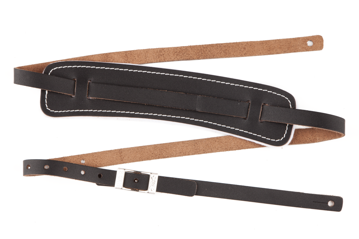 Fender Standard Vintage Leather Guitar Strap (Black)