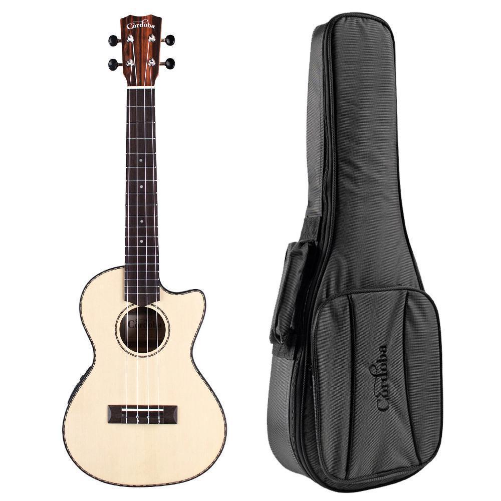 Cordoba 21T-CE Tenor Ukulele (Cutaway, Pickup, Gig Bag)