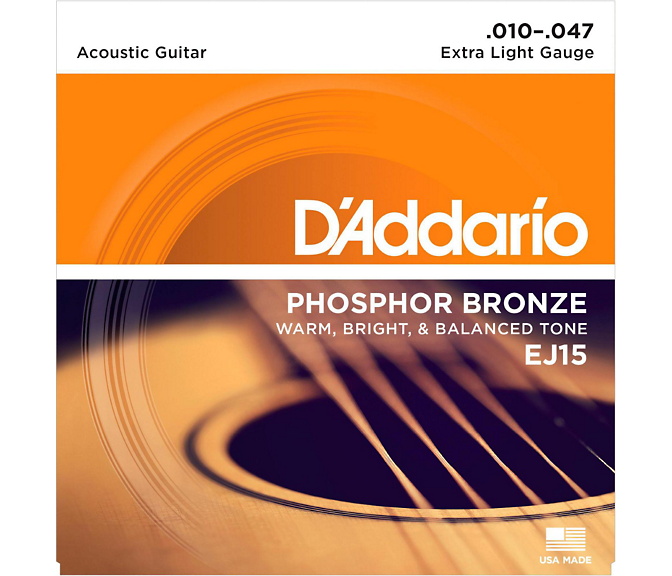 D'Addario Phosphor Bronze Acoustic Guitar Strings