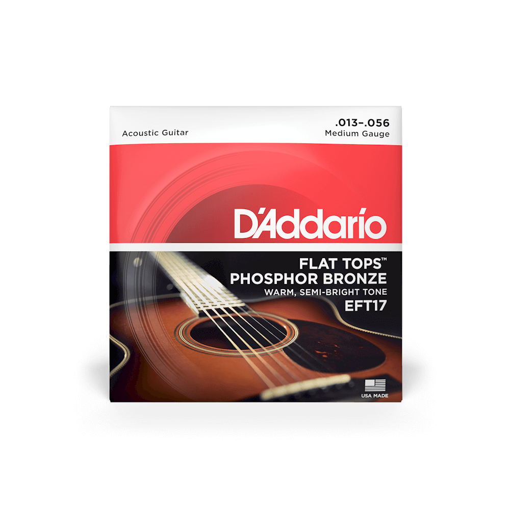 D'Addario Flat Tops Phosphor Bronze Acoustic Strings