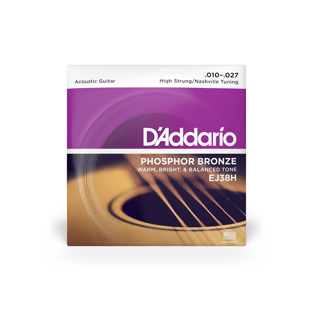 D'Addario EJ38H High Strung/Nashville Tuning 10-27