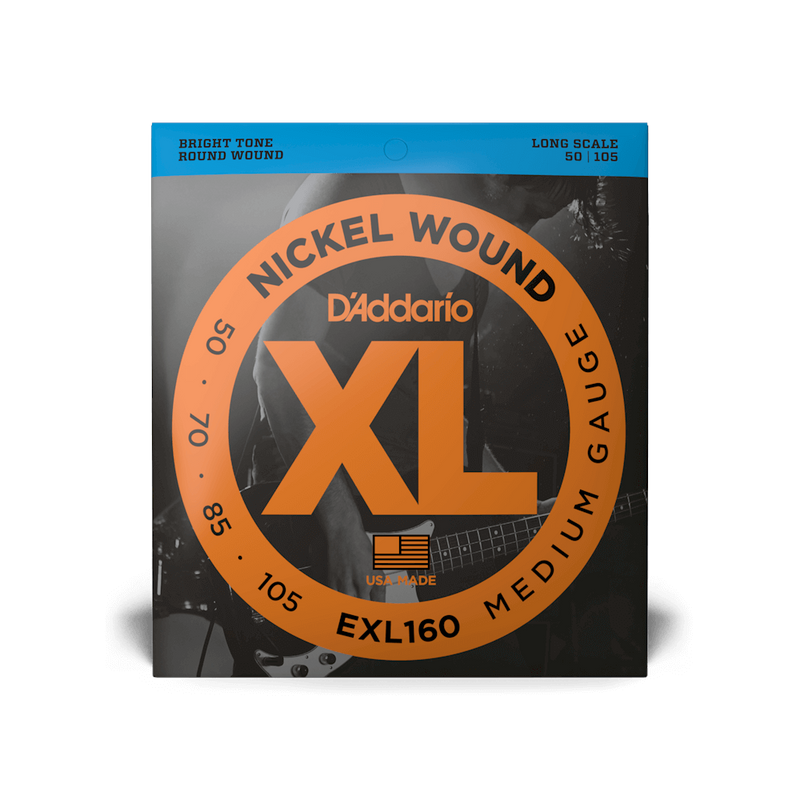 D'Addario XL Nickel Wound Bass Guitar Strings