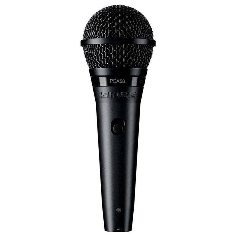 Shure PGA58 Cardioid Dynamic Vocal Microphone (XLR Cable Included)