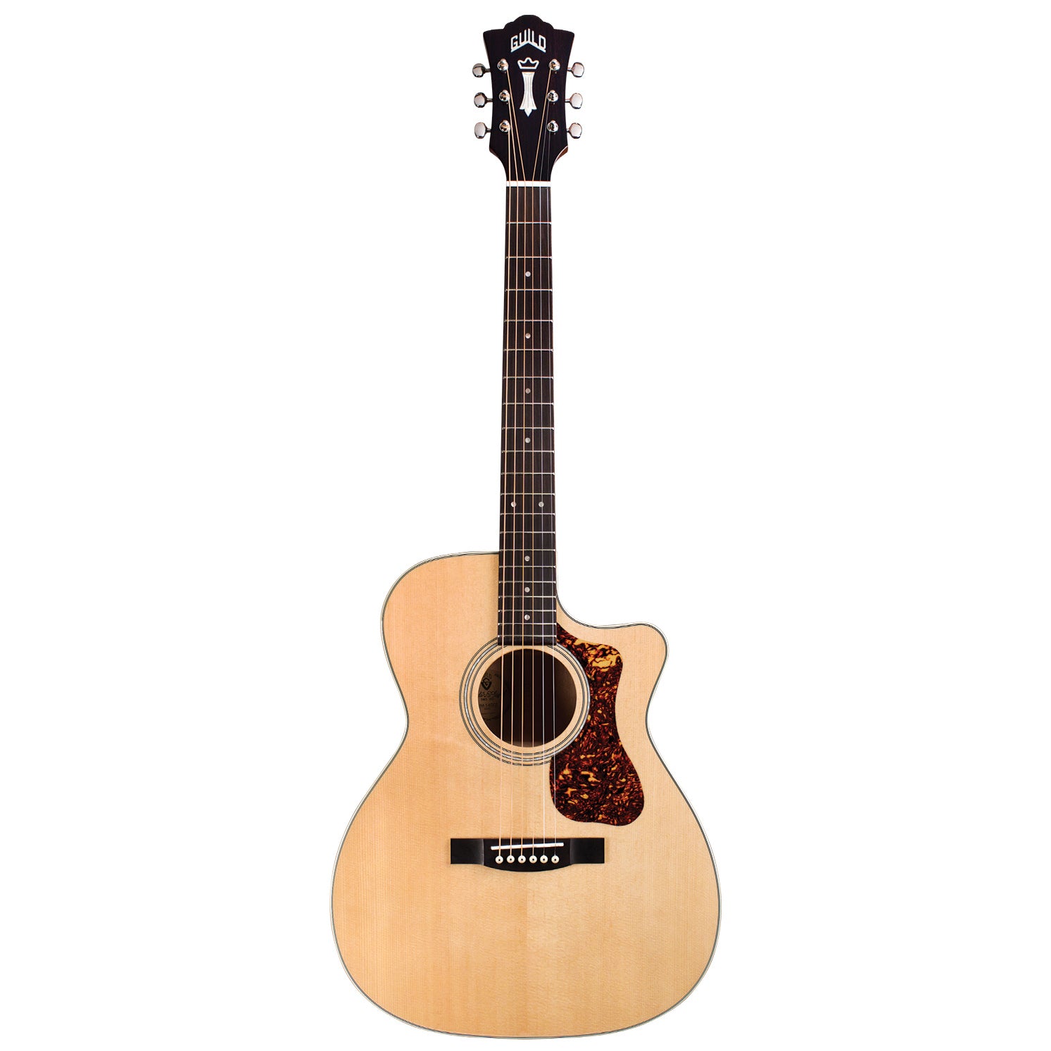 Guild OM-140CE All Solid Orchestra Model Acoustic (Spruce/Mahogany, Pickup, Deluxe Gig Bag)