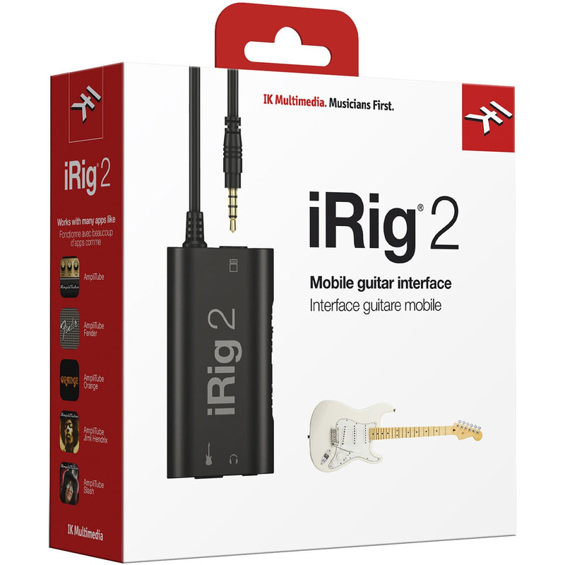 iRig 2 - Electric guitar/bass audio interface for iOS and Android