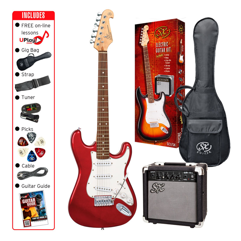 SX  Standard Series  Electric Guitar Pack (Left Hand, Black)
