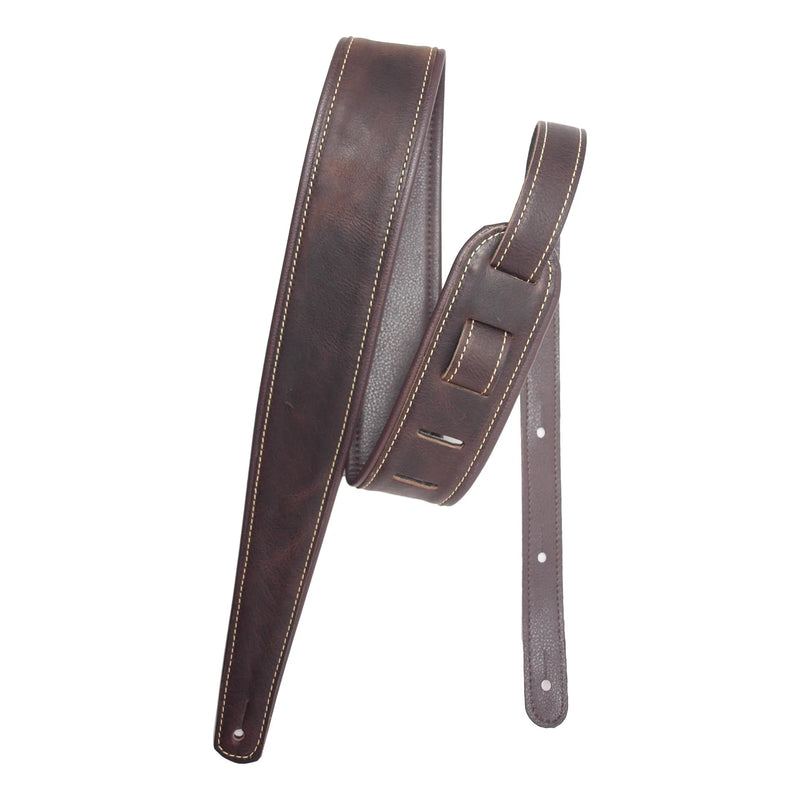 LM 2.5" Craftsman Leather Guitar Strap (Chocolate)