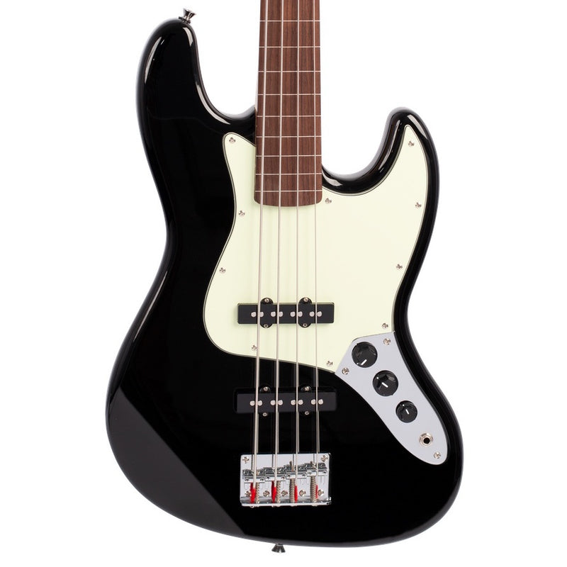 SX VEJ62FB Fretless  Bass (Black)
