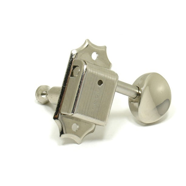 Kluson 3-A-Side Metal Button Tuners (Nickel)